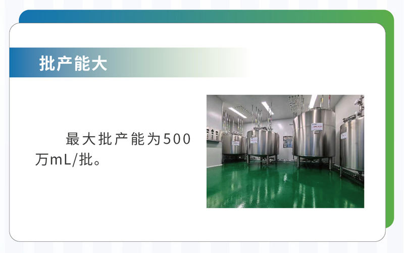 Large Batch Capacity